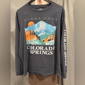 Hollister Colorado Springs Long Sleeve Shirt Size Large